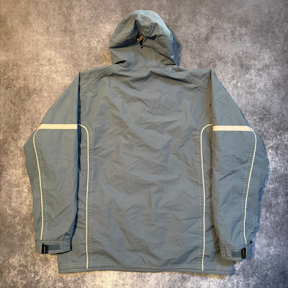 Vintage Oakley Software Mens XL Blue Hooded Shell Jacket Gorpcore Y2K Utility - Picture 3 of 14